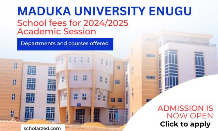 maduka university school fees